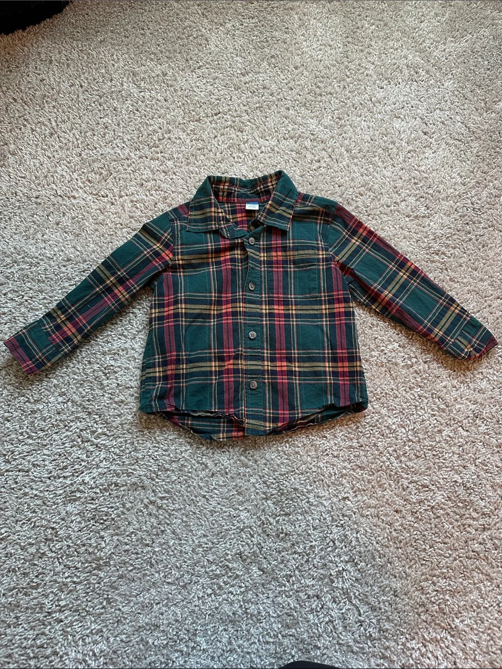 Old Navy Kids Plaid Button Down Shirt